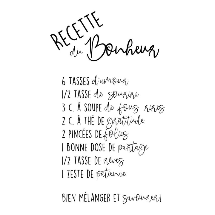 Planche - Recette du Bonheur