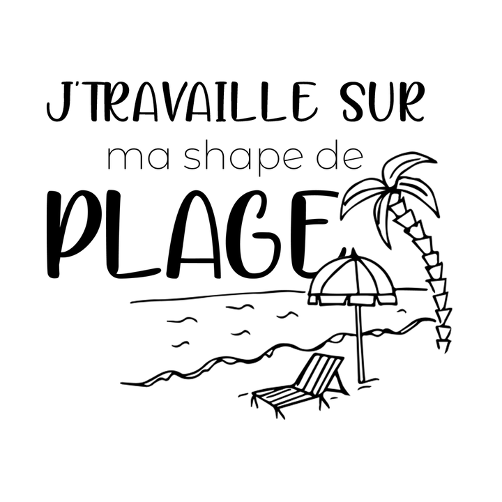 Verre gravé - Shape de plage