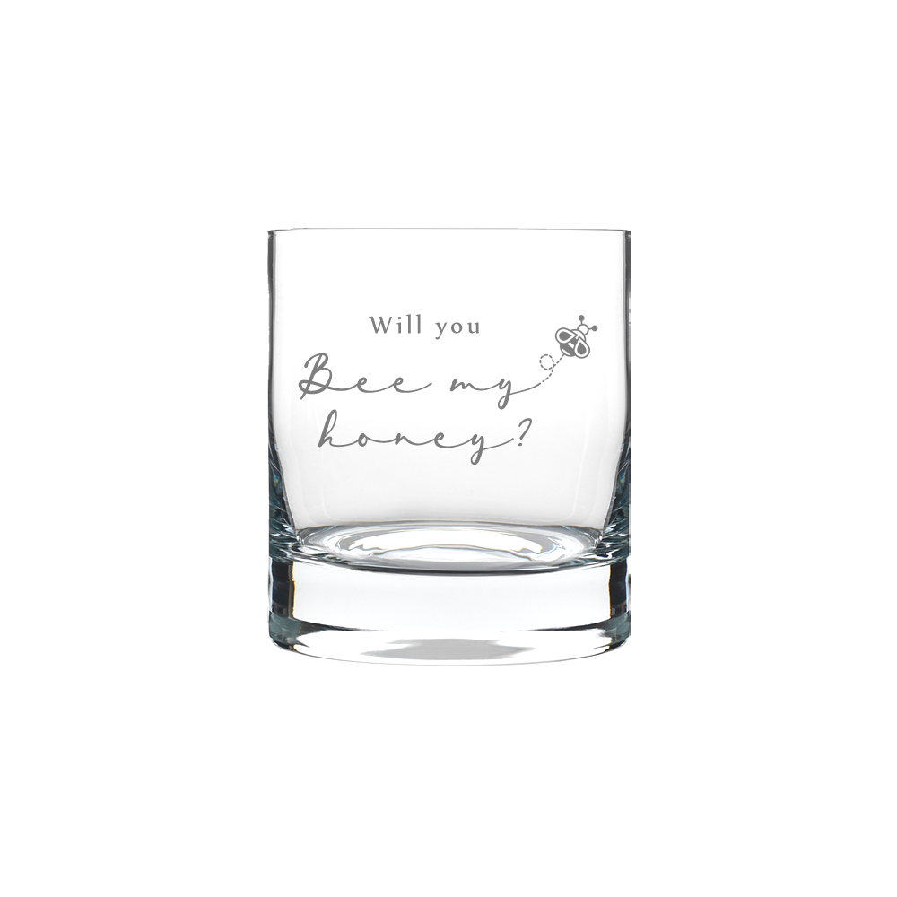 Verre gravé  - Will you Bee my honey?