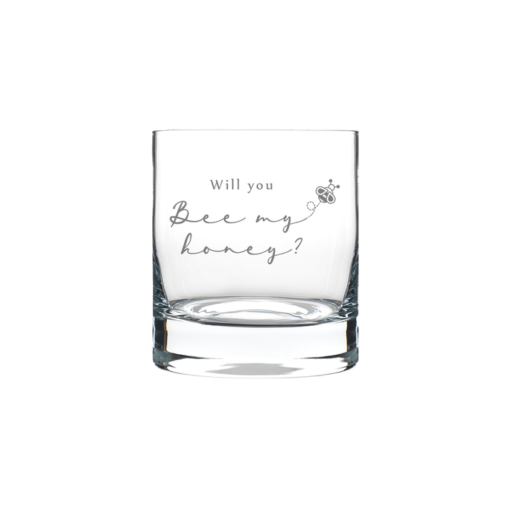 Verre gravé  - Will you Bee my honey?