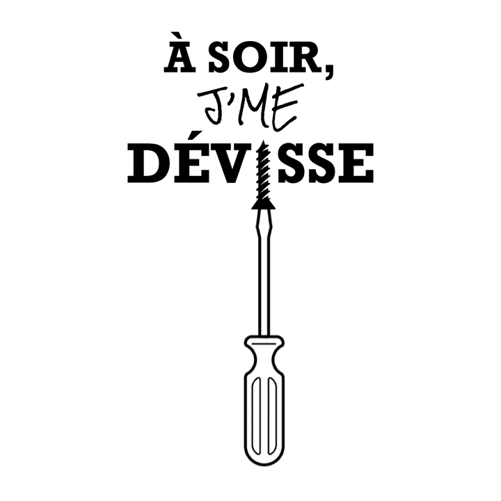 Verre gravé - J'me dévisse