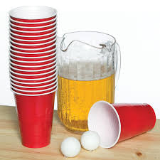 Jeu à boire - Beer Pong ''Kit de verre et balles''