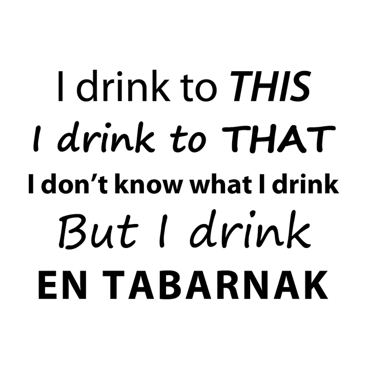 Verre gravé - I drink en TABARNAK