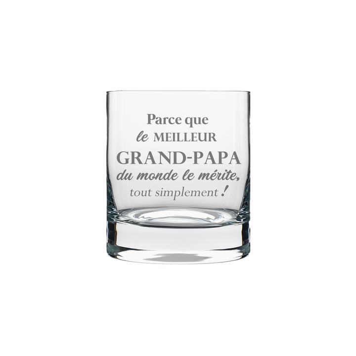 Verre gravé - Parce que le meilleur Grand-Papa