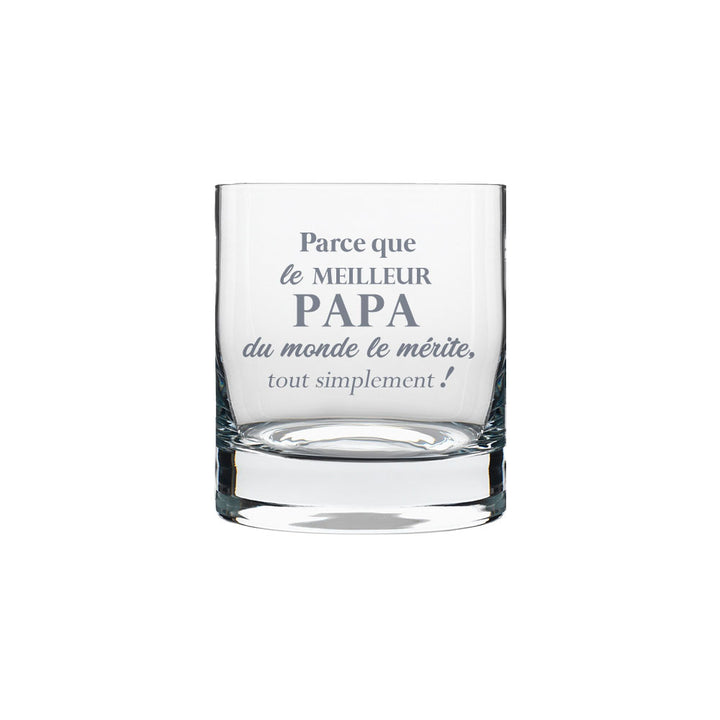 Verre gravé - Parce que le meilleur Papa