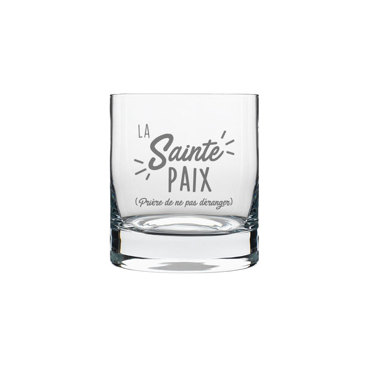 Verre gravé - La Sainte paix