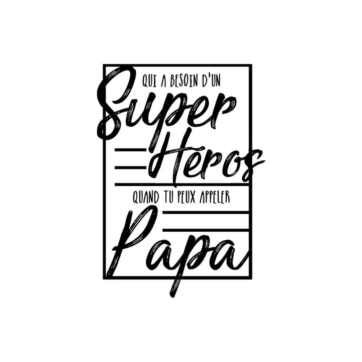 Verre gravé - Super Papa